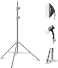 NEEWER 75in Stainless Steel Light Stand ST-190SS - Sturdy, Foldable