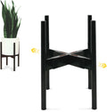 Adjustable Bamboo Plant Stand for 8 to 12 in Pots - Two Heights