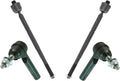 TRQ Front Inner and Outer Tie Rod Set Compatible with 2015-22 Charger