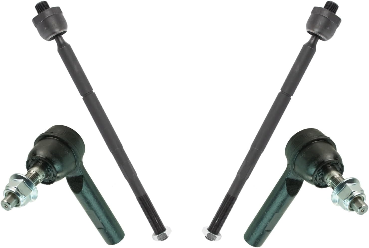 TRQ Front Inner and Outer Tie Rod Set for Chrysler 300 & Dodge