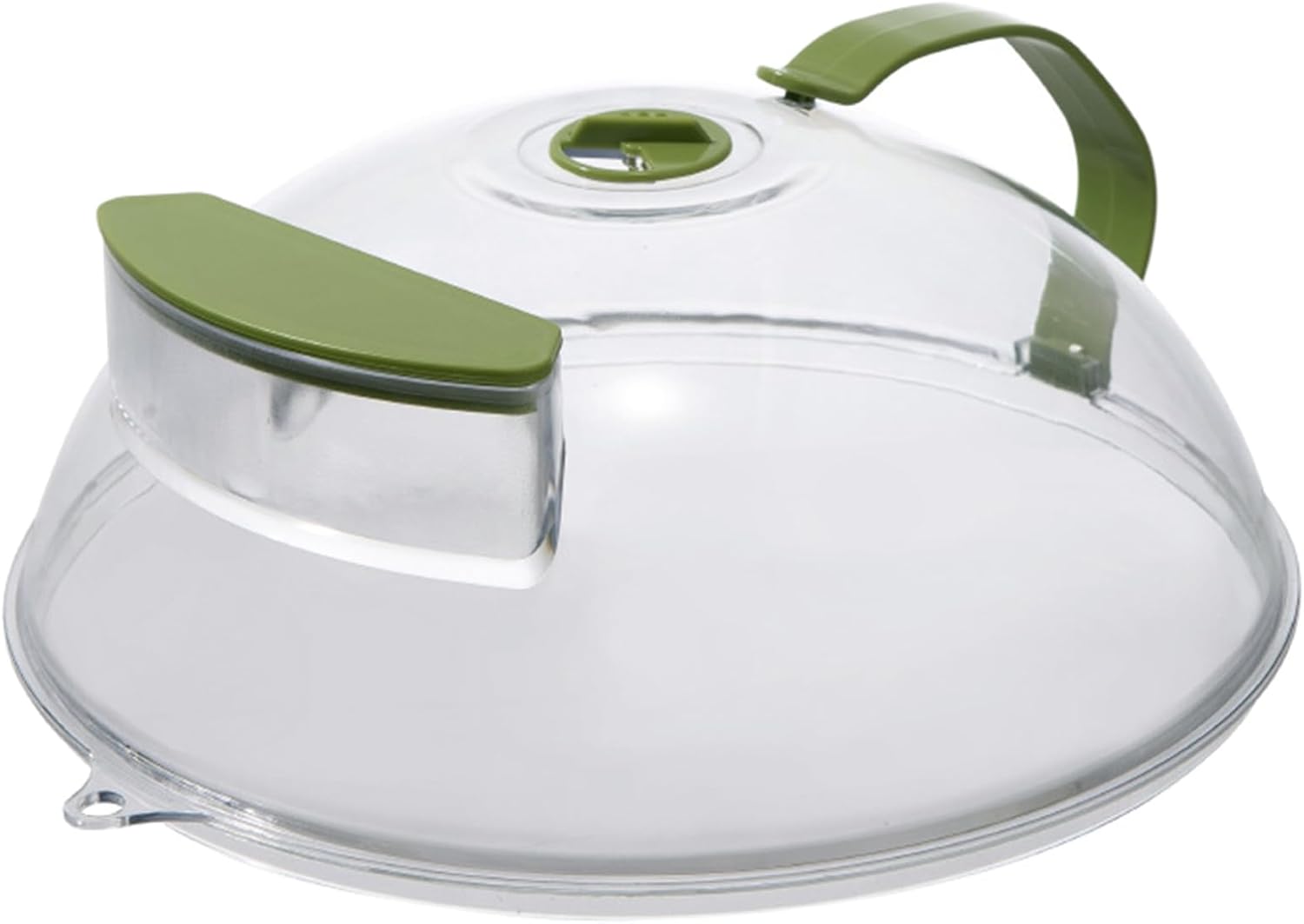 Spill-Proof Microwave Cover with Water Storage