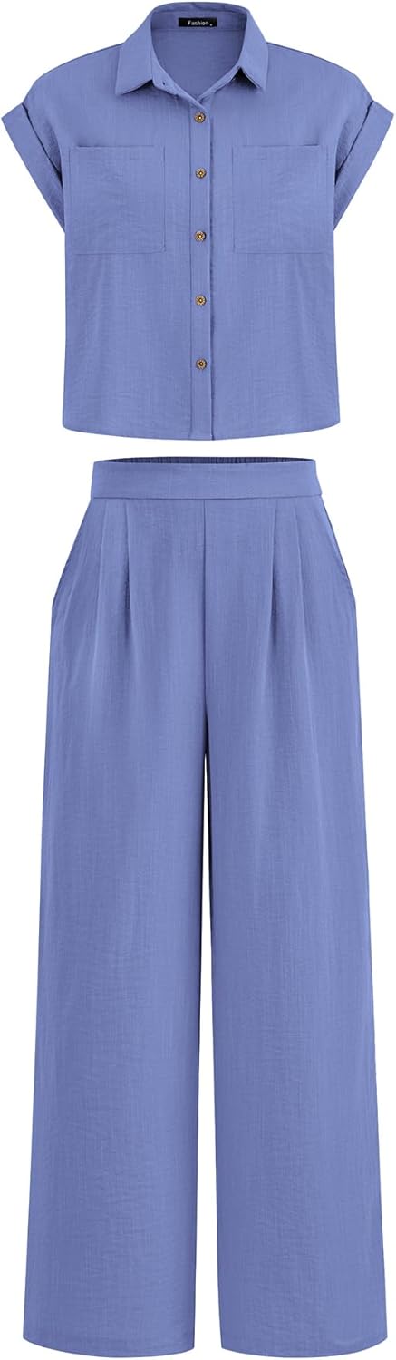PRETTYGARDEN Womens 2 Piece Sets for Summer Vacation Outfits