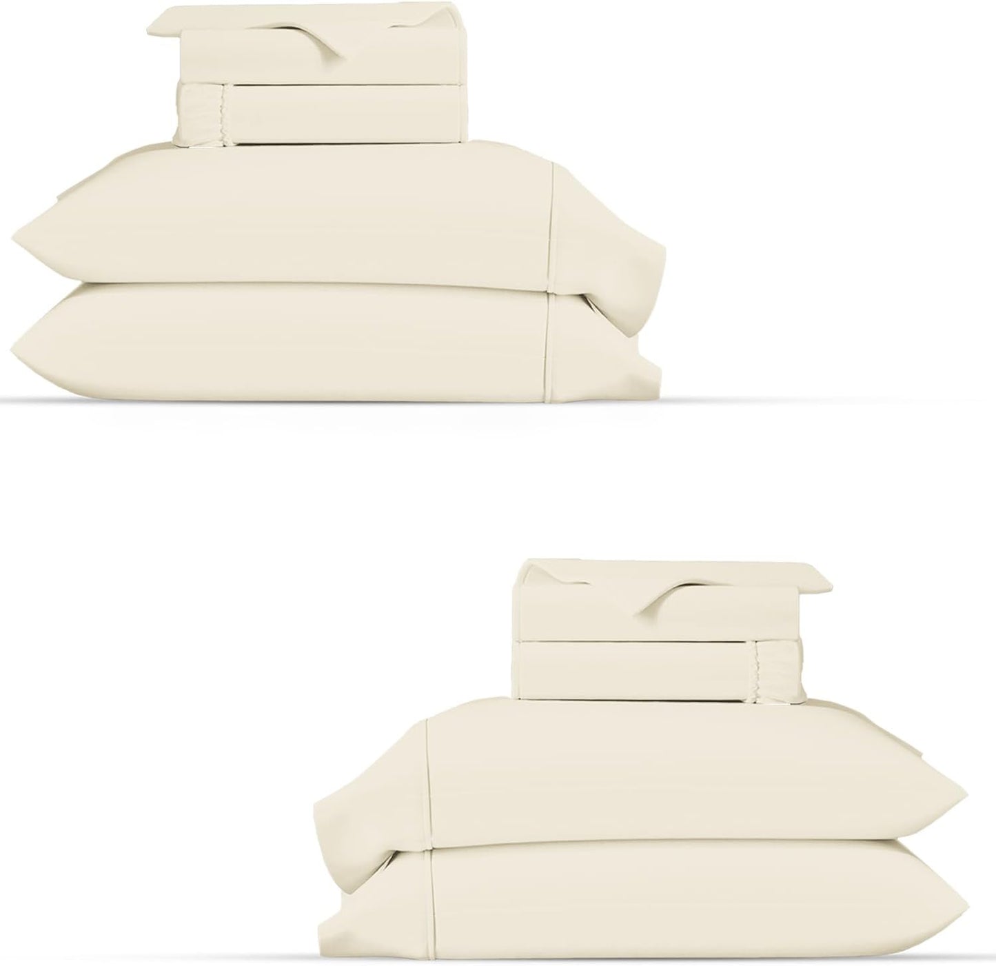 100% Organic Cotton Percale Sheets Twin Size Set for Comfort