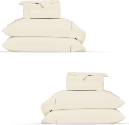100% Organic Cotton Percale Sheets Twin Size Set for Comfort