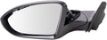 TRQ Driver Side Mirror Power Heated Paint to Match Smooth Black