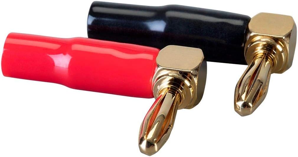 Monoprice 10 Pair Right Angle 24k Gold Plated Banana Connectors