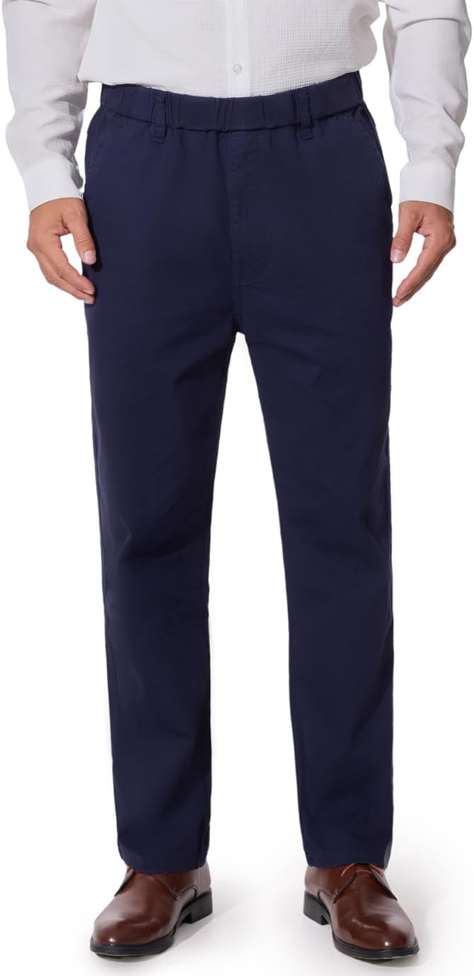 Mens Elastic Waist Pants for Seniors - Comfortable & Stylish