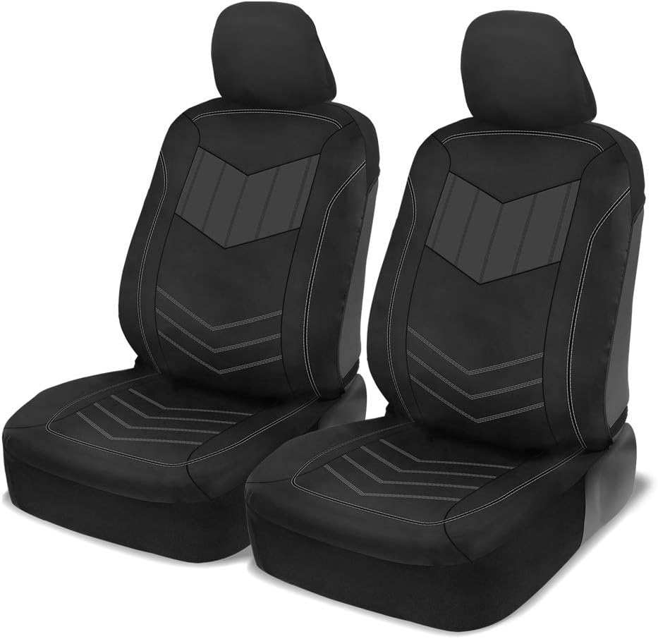 Modern Two-Tone Faux Leather Seat Covers by Motor Trend