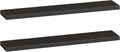 Floating Shelves for Wall 55 in Set of 2 - Sleek Black Invisible