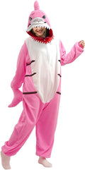 Cozy Shark Onesie Adult Costume for Halloween Fun and Comfort