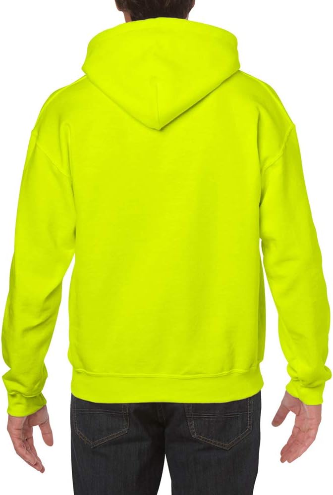 Gildan Men's Fleece Hoodie ~ 5XL SAFETYGREEN