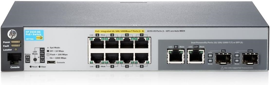 HP 2530-8-PoE+ Switch: Reliable Networking Solution for Businesses