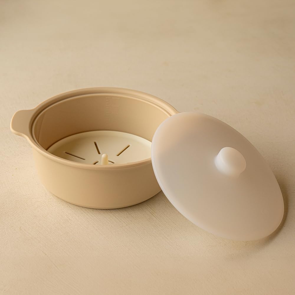 Microwave Silicone Steamer for Baby Food - Easy Clean & Safe