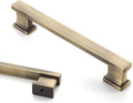 Asidrama 5 in Brushed Antique Brass Cabinet Handles 10 Pack - Durable