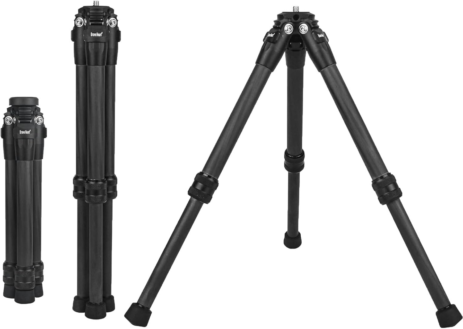 Brave Heart True Carbon Fiber Mini Tripod for Action Cameras