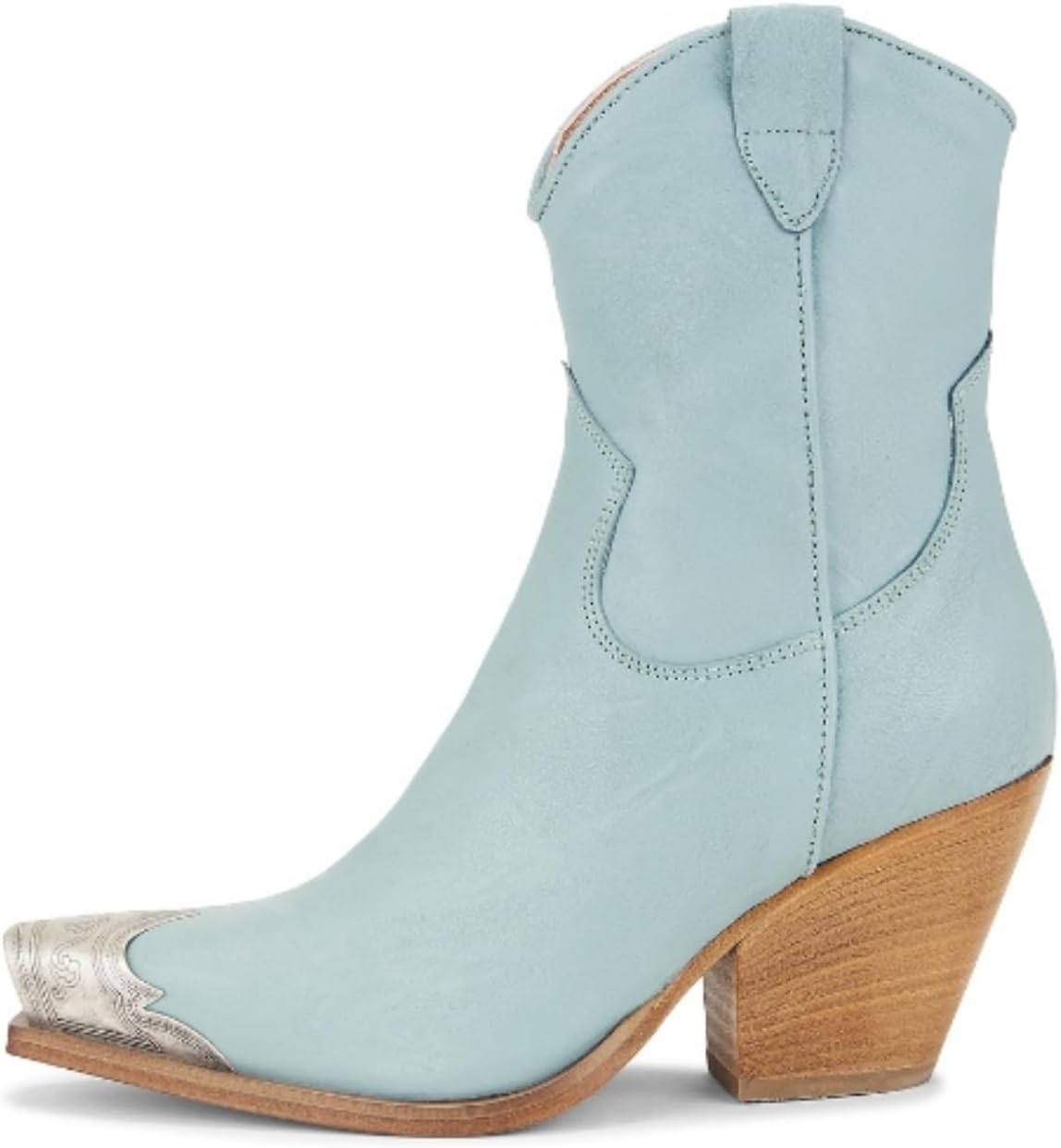 Keleimusi Women's Western Cowgirl Ankle Boots for Stylish Comfort