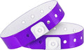 Ouchan Plastic Event Wristbands Neon Purple - Perfect for Parties