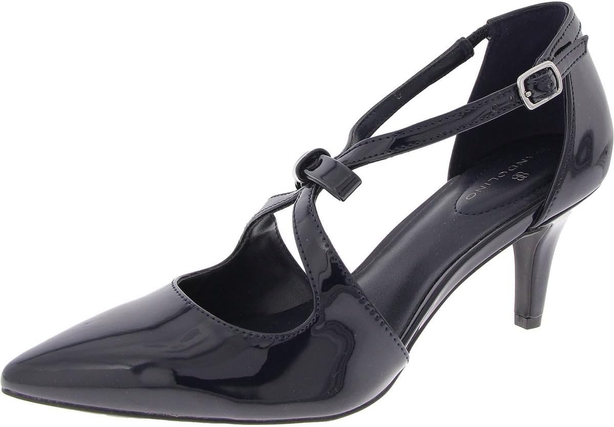 Bandolino Women's Zeffer Pump with Kitten Heel and Bow Detail