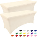 Spandex Table Cloth 6FT Fitted Stretch Tablecloths - Full Coverage