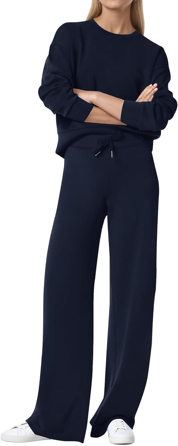 Womens 2 Piece Lounge Sets Wide Leg Tracksuit for Fall 2025