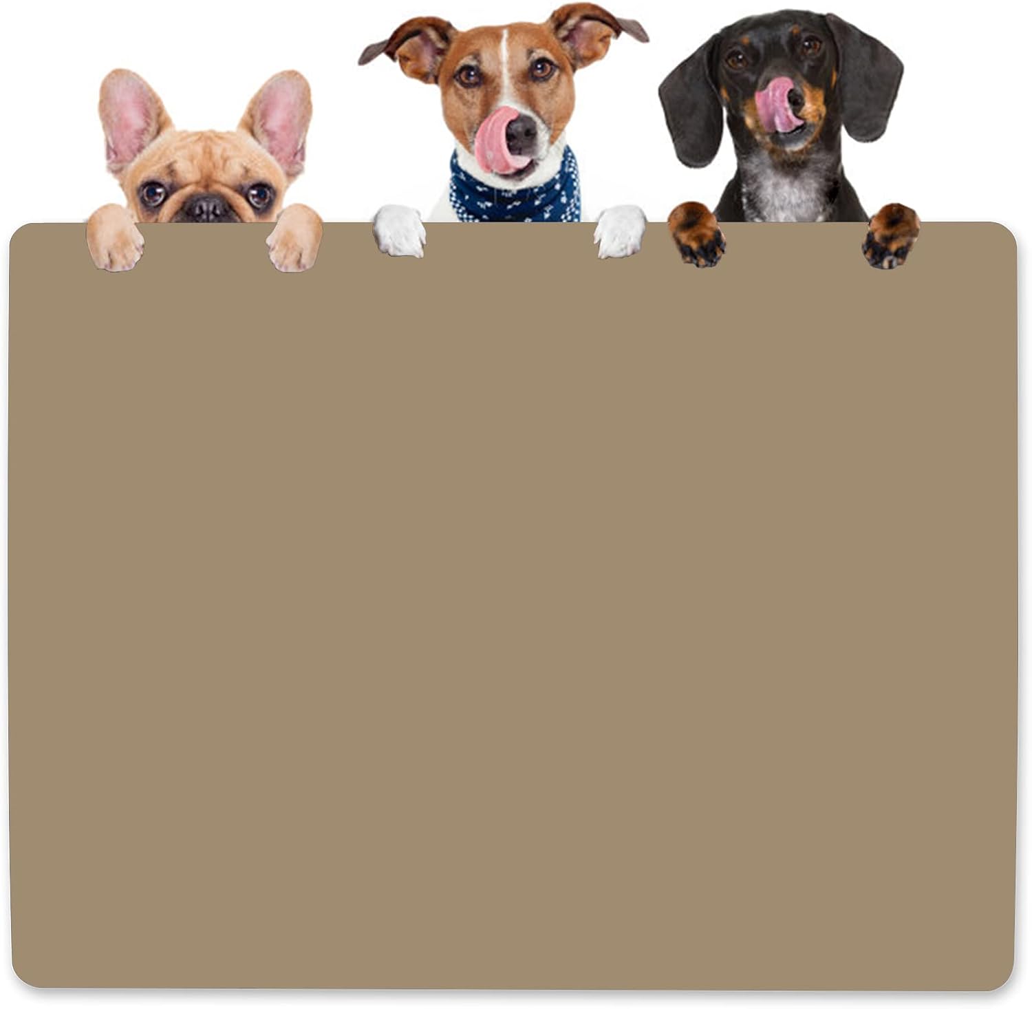 Dog Water Mat 39.4in x 29.5in - Extra Large Silicone Feeding Mat