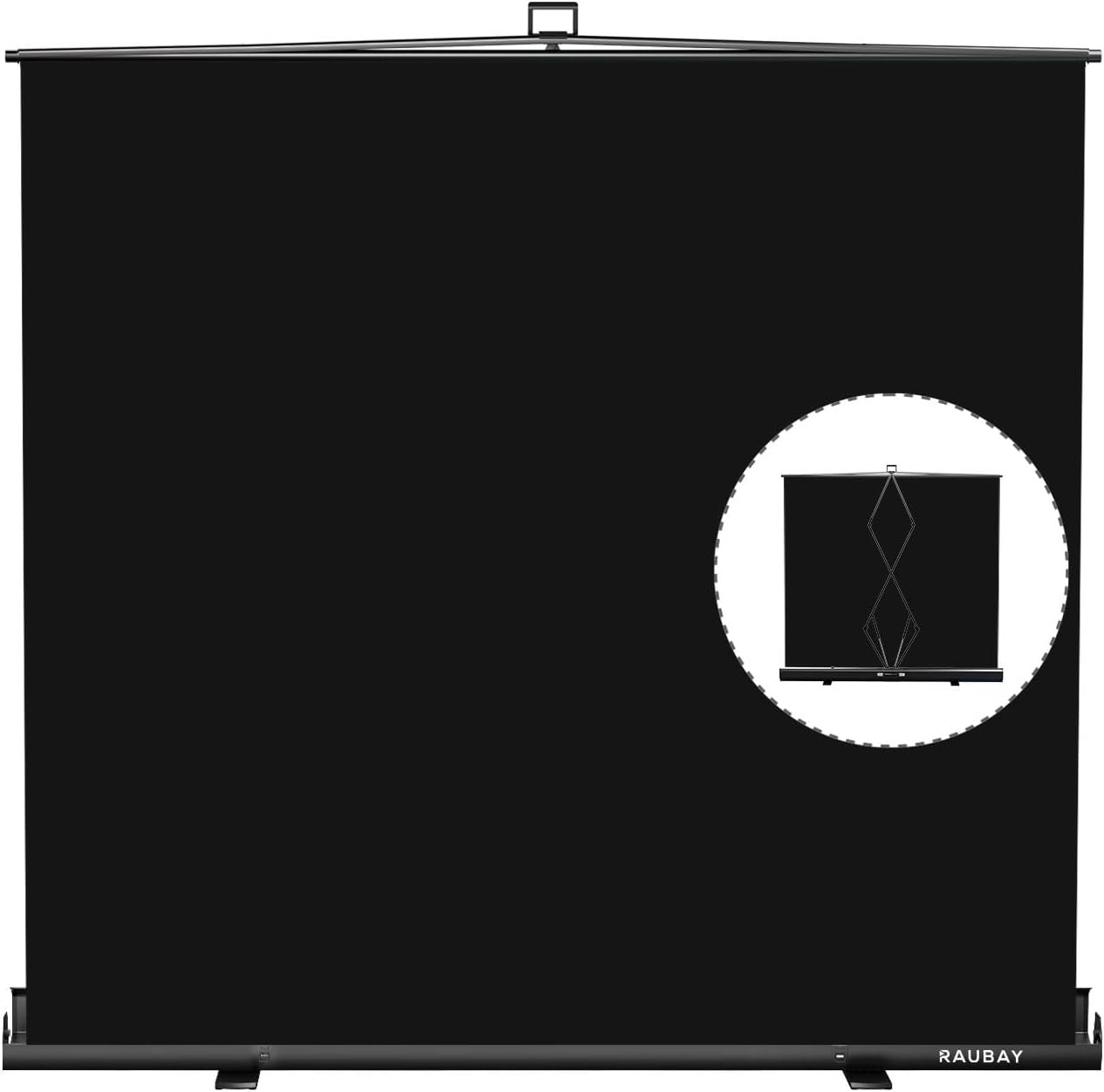 Wider Style RAUBAY Large Collapsible Black Backdrop Screen