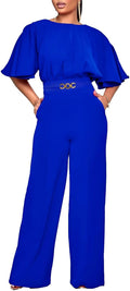 Elegant Jumpsuit for Women Plus Size Wide Leg - Dressy One Piece some