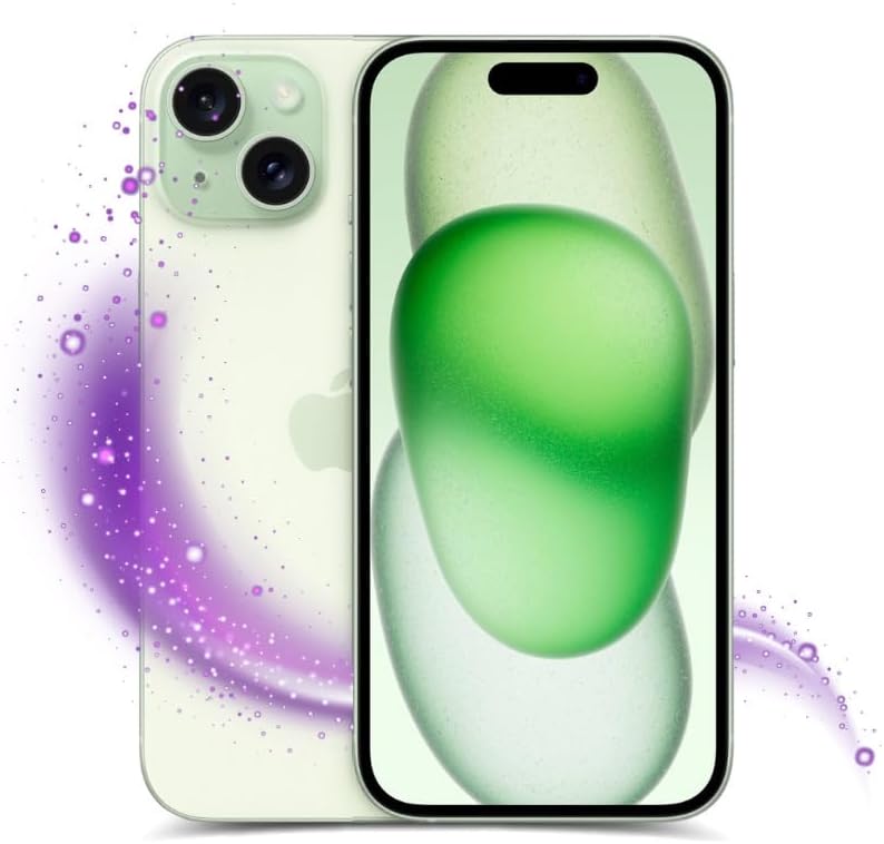 Apple iPhone 15 Unlocked 128GB Green - Premium Renewed Device
