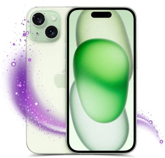 Apple iPhone 15 Unlocked 128GB Green - Premium Renewed Device