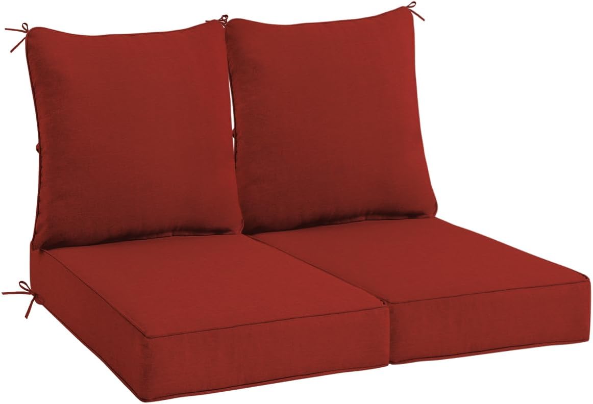 Sundale Outdoor Olefin Deep Seat Cushion Set for Patio Chairs