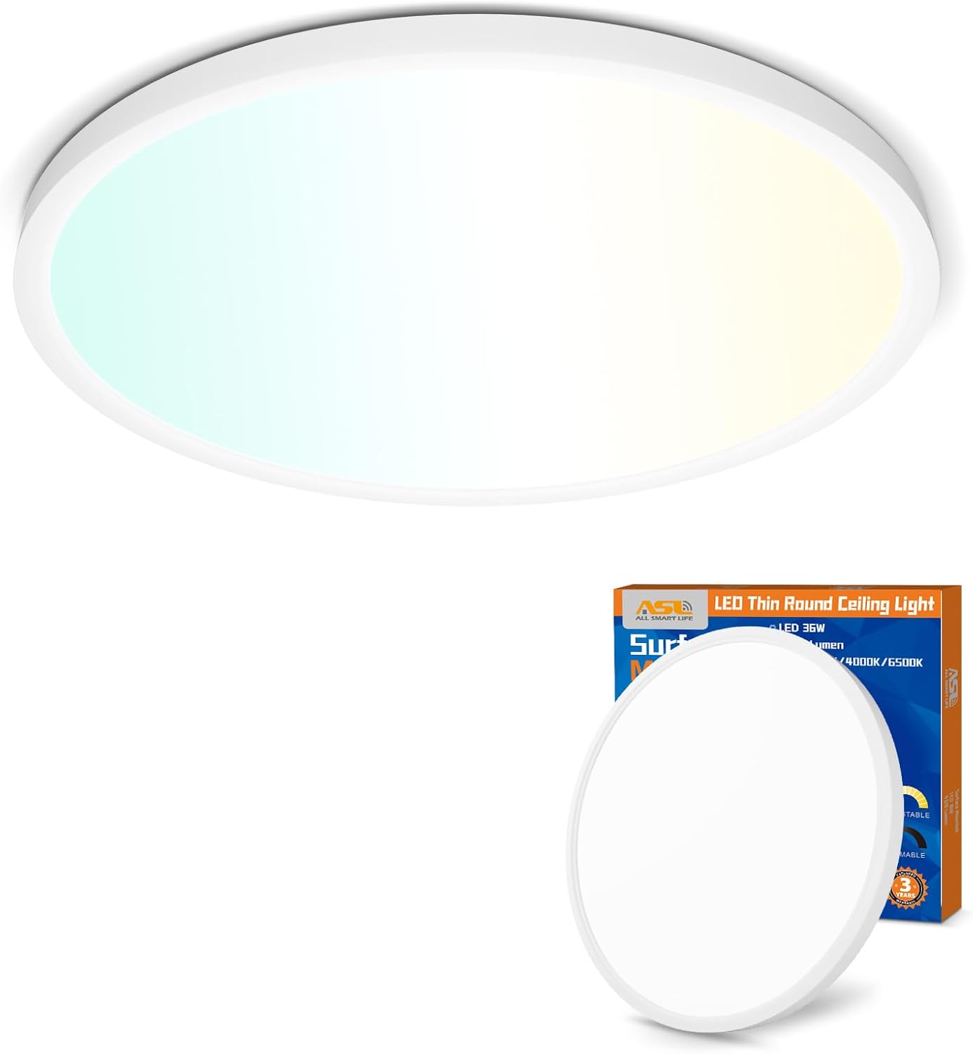 Allsmartlife LED Flush Mount Ceiling Light Fixture for Home Use