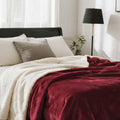 gogobunny Waterproof Bed Blanket Reversible Sherpa Throw - Cozy