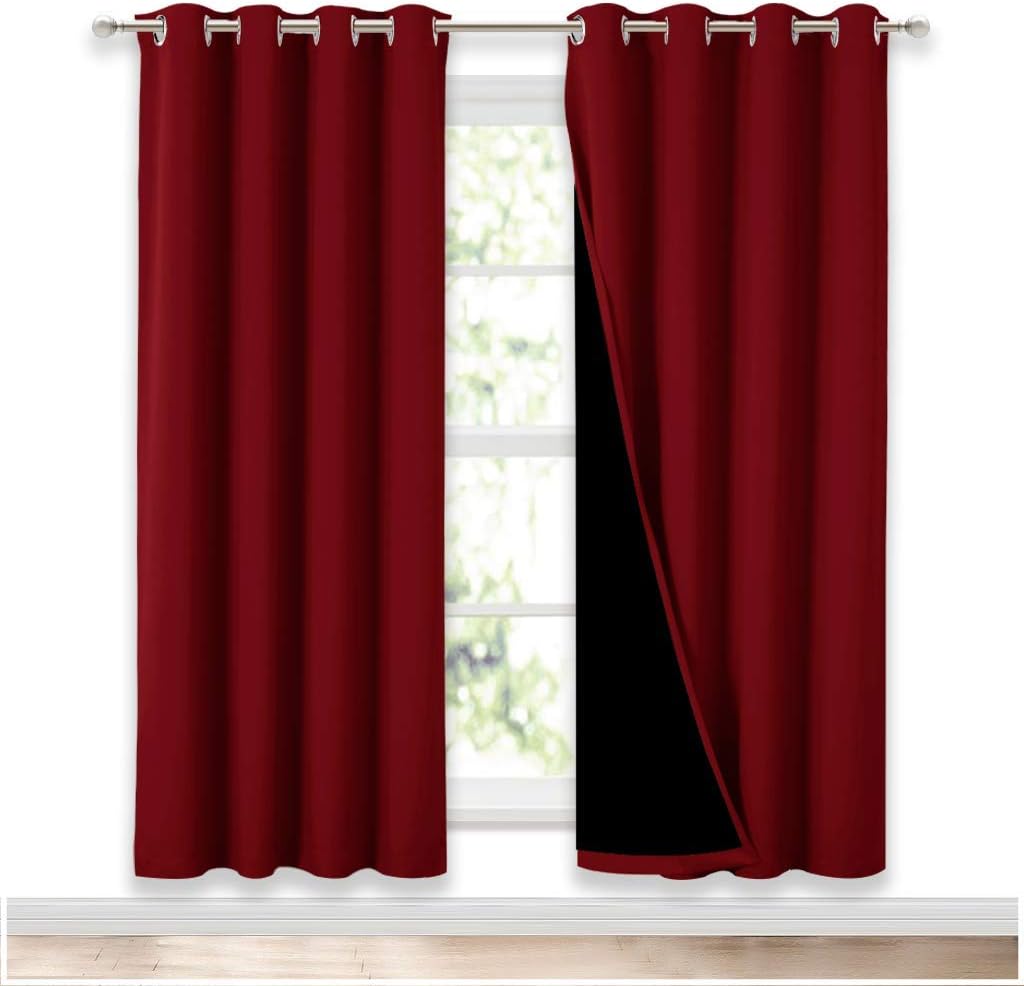 NICETOWN Living Room Blackout Draperies for Privacy & Noise