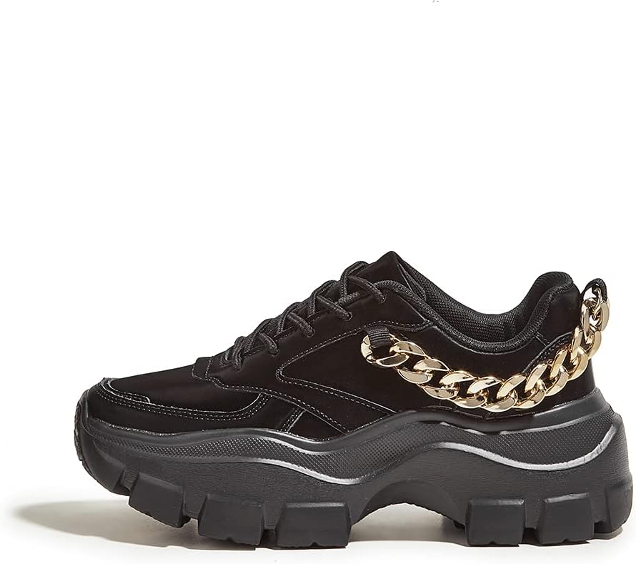 Chunky Platform Dad Sneakers for Women in Colorblock Design