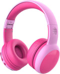 Kids Bluetooth Headphones for Children - Volume Limited, Foldable Pink
