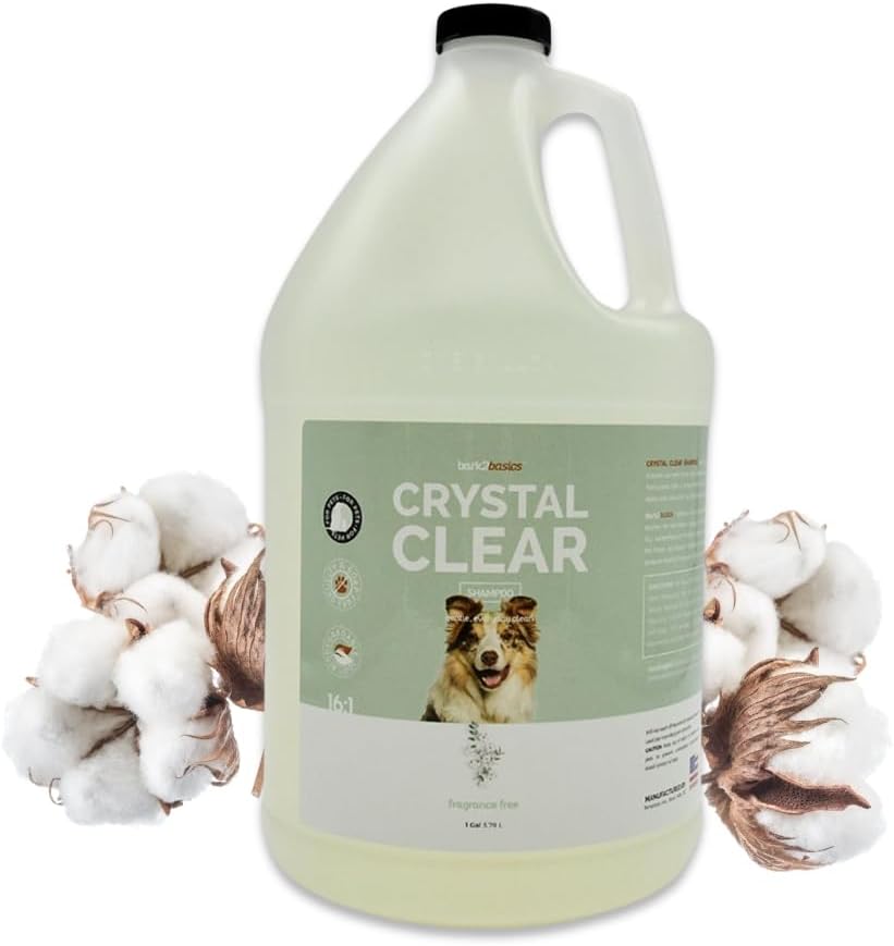 Crystal Clear Dog Shampoo for Sensitive Skin and Allergies