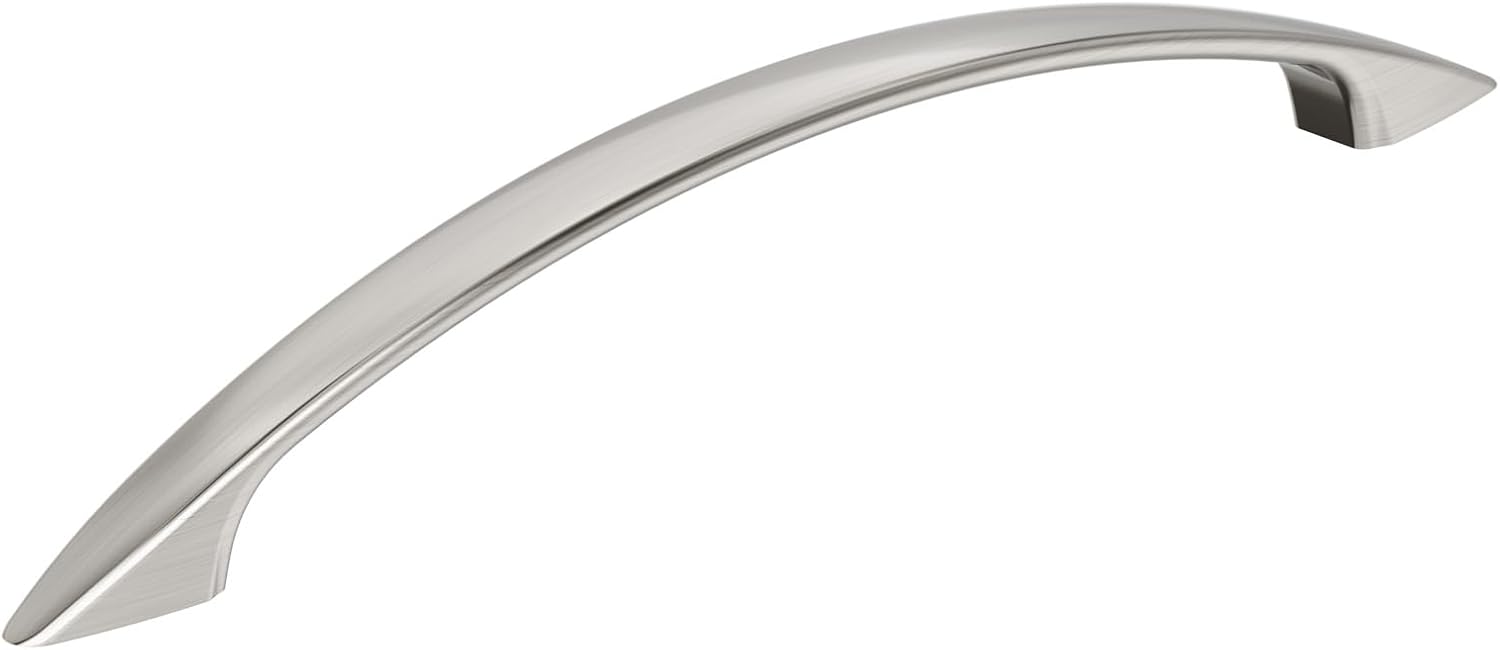 Amerock Arc 6-5/16 inch Satin Nickel Cabinet Pulls - 10 Pack