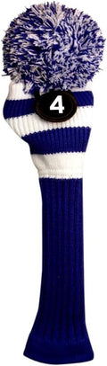 Vintage Blue & White Golf Hybrid Headcover by Majek