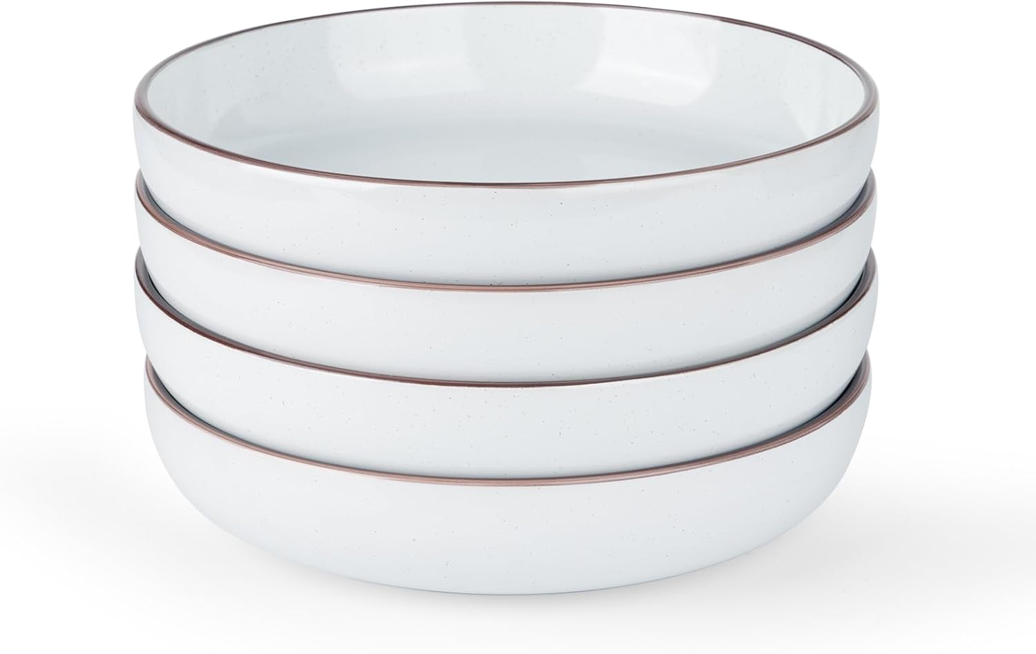 Famiware Mercury Pasta Bowls Set of 4 - Elegant Stoneware Design