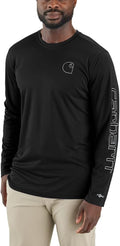 Men's Force Sun Defender Long-Sleeve Logo Graphic T-Shirt