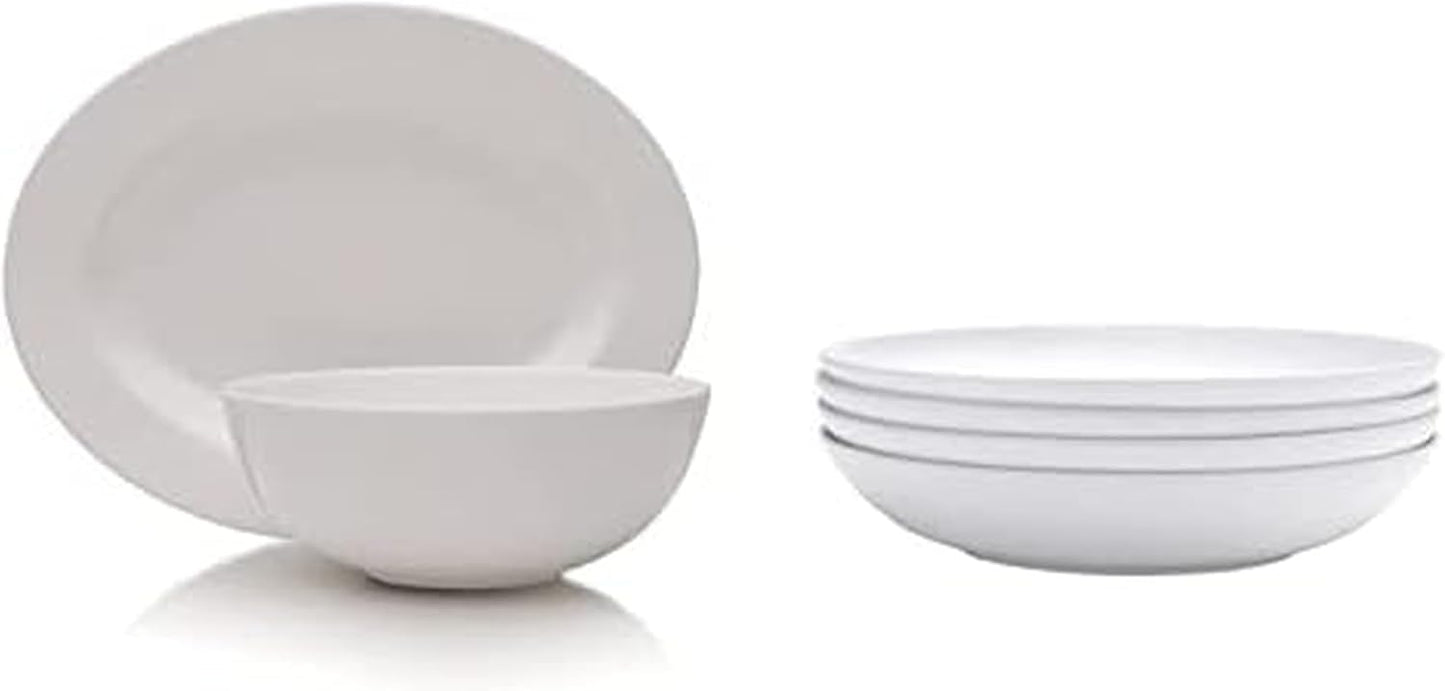Mikasa Delray 14-Inch Oval Platter and 9-Inch Bowl Set