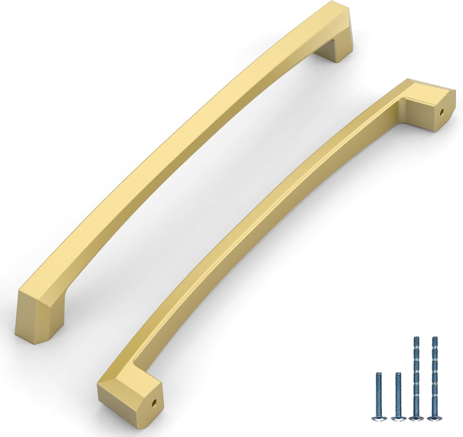 Brushed Gold Kitchen Cabinet Handles - 10 Pack 7 Inch Pulls