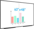Foldable White Board 60 x 48 in Dry Erase Magnetic - Portable Display