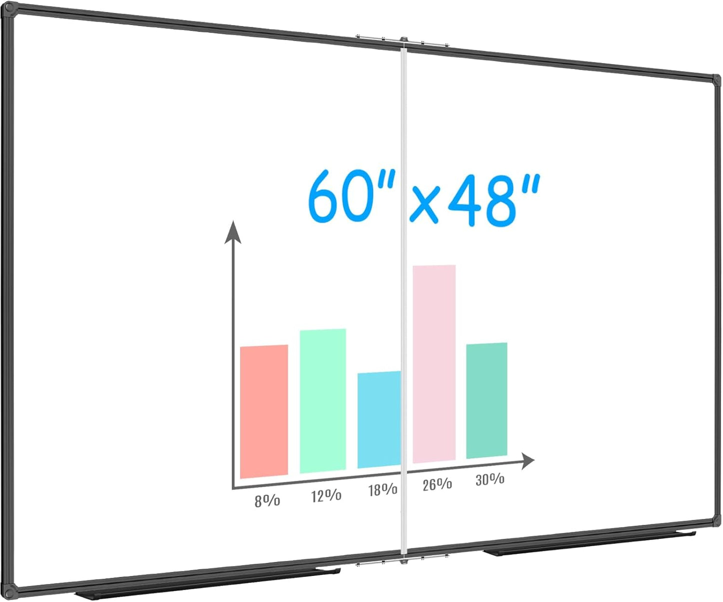JILoffice Large Foldable White Board for Home and Office Use