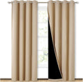 Biscotti Beige Blackout Drapes 2-Pack 52x84 in - Privacy & Noise