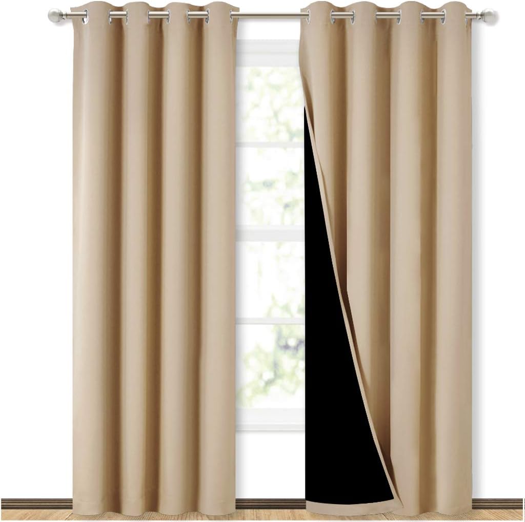 NICETOWN Living Room Blackout Draperies for Privacy & Noise