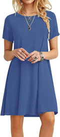MOLERANI Women's Casual T-Shirt Dress - Flowing Short Sleeve Tunic
