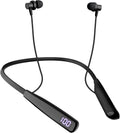 80Hrs Playtime Neckband Bluetooth Earbuds, HD Sound, IPX6 Waterproof