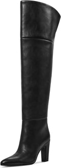 Thigh High Boots for Women Over the Knee with Chunky Heel - Comfy 9cm