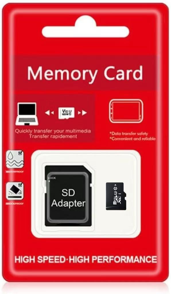 Ultra Fast 128GB TF Memory Card with Adapter - YDVAP